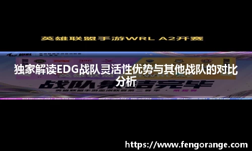 独家解读EDG战队灵活性优势与其他战队的对比分析